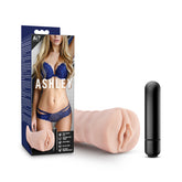 M for Men Ashley Vanilla Soft Vibrating Masturbator Strokers - Auto