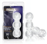 M for Men Master Stroker Clear 6 Inch Pocket Size Clear Strokers - Manual