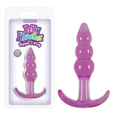 Jelly Rancher Ripple T-Plug – 10.9 cm Soft Body-Safe Butt Plug Purple > Anal Range > Butt Plugs