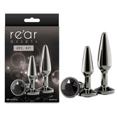 Rear Assets Tapered Trainer Kit – Lightweight Aluminium Butt Plug Set of 2 Sizes Chrome > Anal Range > Butt Plug Kits