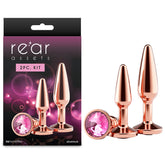 Rear Assets Tapered Trainer Kit – Metal Butt Plug Set of 2 Sizes Rose Gold > Anal Range > Butt Plug Kits