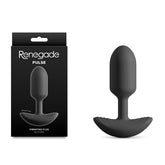 Renegade Pulse – Waterproof USB Rechargeable 11 cm Vibrating Butt Plug Black > Anal Range > Vibrating Butt Plugs