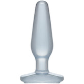 Crystal Jellies Medium Butt Plug Clear 5.5 inches Clear Butt Plugs
