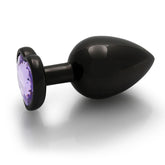Ouch Heart Gem Gunmetal Large Butt Plug > Anal Range > Jewel Butt Plugs