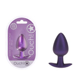 OUCH! Anal Plug - Large 8.9 cm Metallic Purple Butt Plug Default Title Butt Plugs