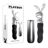 Playboy Pleasure Bunny On The Go – USB-C Rechargeable 18.6 cm Vibrator Black > Vibrators > Standard Vibrators