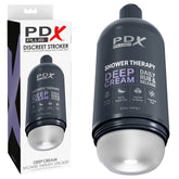 Pdx Plus Shower Therapy Deep Cream Discreet Stroker Clear Strokers - Manual