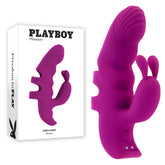 Playboy Pleasure Finger Vibrator With Dual Motors Purple Finger Stimulator