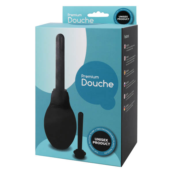 Premium Douche Kit With Two Attachments For Personal Hygiene Black Douches Premium Douche Kit With Two Attachments For Personal Hygiene Black Douches