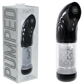 Pumped Strokemate Clear Sucking Rotating Thrusting Auto Masturbator Black PUMPS Male Electric