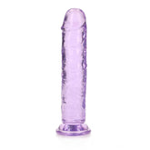 REALROCK 18 Cm Straight Dildo - 18 Cm (7 In) Dong Purple DONGS