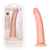 REALROCK Realistic Slim Dildo with Suction Cup - 18 cm (7'') Dong Flesh Dongs Realistic