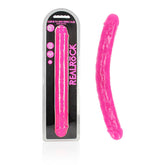 Realrock 38 Centimeter Double Dong Glow in the Dark 15 Inch Adult Toy Pink Double Dongs