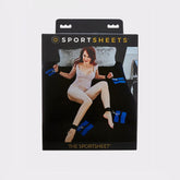 SPORTSHEETS The Sportsheet - Bondage Sheet - Queen Bed Black Play Sheets