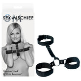 Sex & Mischief Shadow Neck And Wrist Restraint – Bondage Restraints Black > Bondage Gear > Restraints