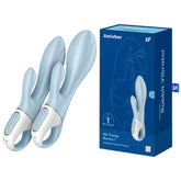 Satisfyer Air Pump Bunny 1 - Inflatable Rabbit Vibrator 8 Inch Blue VIBRATORS-RABBIT
