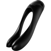 Satisfyer Candy Cane Finger Vibrator Black Dual Motor > Sex Toys For Ladies > Finger Vibrators