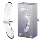 Satisfyer Double Crystal Glass Dildo for Temperature Play DONGS Glass