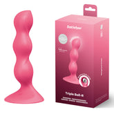 Satisfyer Triple Ball Beaded Anal Plug for Intense Pleasure Anal Beads