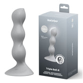 Satisfyer Triple Ball-R Grey Beaded Anal Plug for Intense Pleasure Anal Beads