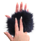 Sex & Mischief - Cougar Spiked Sensory Glove - Navy One Size Blue Medical Themed