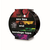 Sex Ties and Bondage Tape Black 2 Inch by 30 Feet Tape