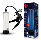 Size Up Ergonomic Trigger Penis Pump With Pressure Gauge Clear Pumps - Performance