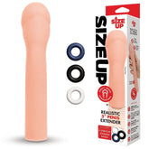 Size Up Realistic 3 Inch Penis Extender for Enhanced Pleasure Flesh SLEEVES