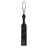 Sportsheets Velvet Noir Loop Paddle 42 cm Impact Toy with Vegan Leather and Wrist Loop Black Marbled Design Whips & Paddles