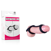 Strap The Balls Cock Strap With Ball Stretcher Black COCK RINGS