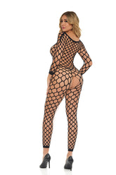 Swipe Right Crotchless Bodystocking (Black) – One Size Bodystocking > Clothes > Bodies and Playsuits