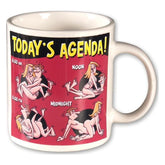 Todays Agenda - Novelty Coffee Mug 11oz Fun Cup Gag Gifts & Novelties