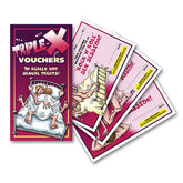 Triple X Vouchers Set of 10 Adult Intimacy Treats for Couples Gag Gifts & Novelties
