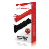 WhipSmart Heartbreaker Satin BDSM Rope 2 Pack in Red and Black Default Title Rope