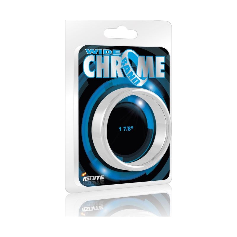 Wide Band Chrome Cock Ring 48mm with 15mm Band Width Default Title COCK RINGS Wide Band Chrome Cock Ring 48mm with 15mm Band Width Default Title COCK RINGS