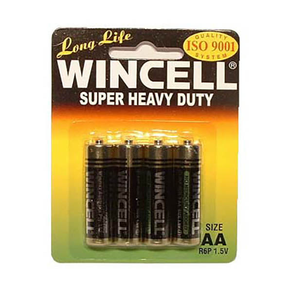 Wincell AA Super Heavy Duty Batteries 4 Pack for Reliable Power Default Title Batteries Wincell AA Super Heavy Duty Batteries 4 Pack for Reliable Power Default Title Batteries