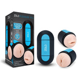 Zolo Pleasure Pill - Double Ended Stroker Black Strokers - Auto