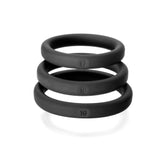 Perfect Fit XactFit Cock Ring Sizes 17 18 19 See Description Black COCK RING Set