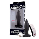 Screaming O My Secret Charged Plug – Remote-Controlled Rechargeable Vibrating Butt Plug Black > Anal Range > Vibrating Butt Plugs