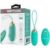 Rechargeable Julia – Multi-Speed Remote-Controlled Egg Vibrator with 12 Vibration Settings Seafoam > Sex Toys For Ladies > Vibrating Eggs