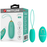 Rechargeable Jenny – Multi-Speed Remote-Controlled Egg Vibrator with 12 Vibration Settings Seafoam > Sex Toys For Ladies > Vibrating Eggs