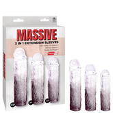 3 in 1 Extension Sleeve (Smoke) – High-Quality TPE Material Soft Flexible Sleeve with Multiple Sizes Smoke > Sex Toys For Men > Penis Sleeves