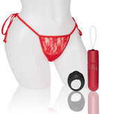 Vibrating Panty Set W/ Remote Ring 4t High Pitch Treble (Red) > Sex Toys For Ladies > Panty Vibes