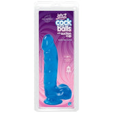 Cock And Balls With Suction Cup Sapphire DONGS