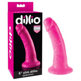 Dillio 6 Inch Slim Dong 15.2 Centimeter Pink Dongs Neutral