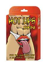 Hot Lips Bikini Novelty Underwear Black One Size Mens Apparel