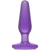Medium Butt Plug Purple 5 Inch Crystal Jellies Toy Butt Plugs