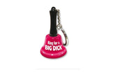 Ring For A Big Dick Mini Bell Keychain Gag Gifts & Novelties