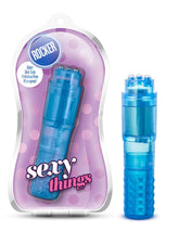 Sexy Things Rocker Blue 4 Inch Waterproof Vibrator Blue Vibrators