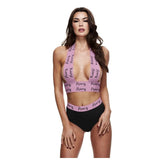 Strappy Princess Logo Elastic Booty Short Set Two Piece Lingerie Sets